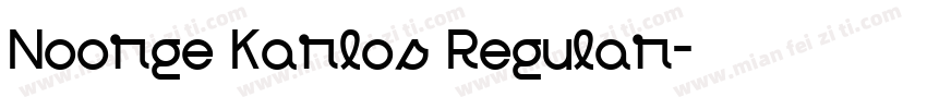 Noorge Karlos Regular字体转换